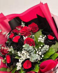 Red Noir Rose Bouquet