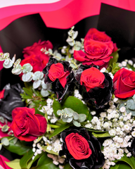 Red Noir Rose Bouquet