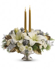 Silver and Gold Centerpiece