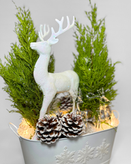 Enchanted Winter Reindeer Arrangement
