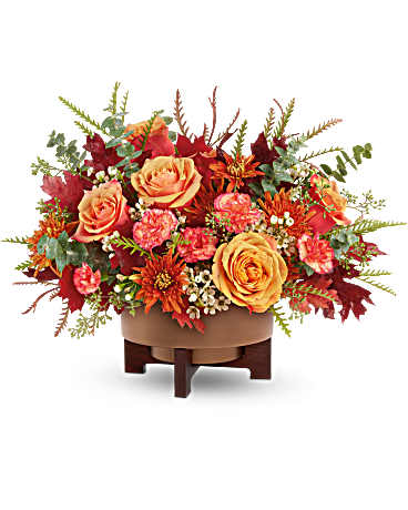 Modern Copper Centerpiece