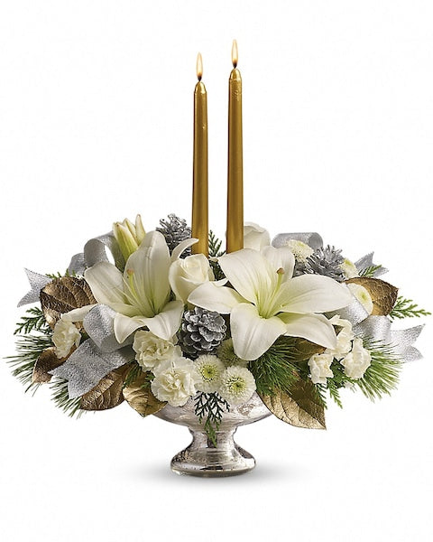 Silver and Gold Centerpiece