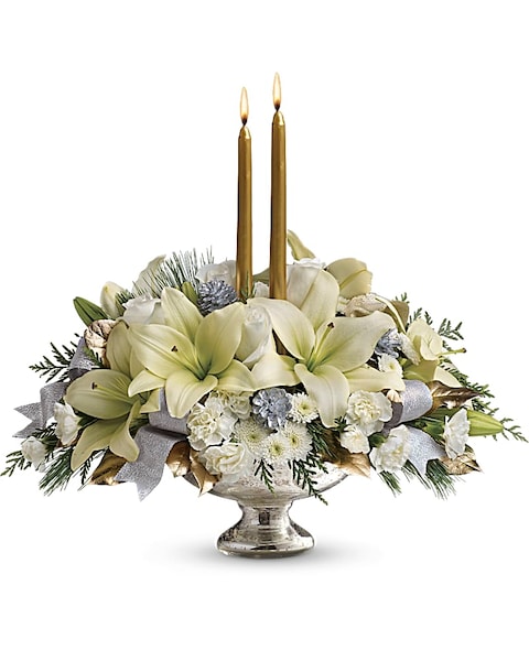 Silver and Gold Centerpiece