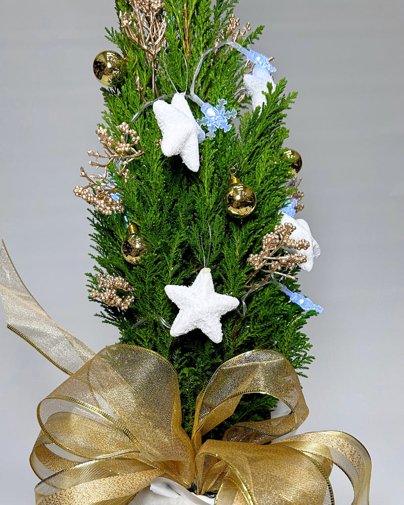 Glittering Gold Christmas Tree