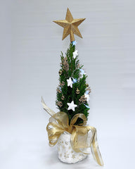 Glittering Gold Christmas Tree